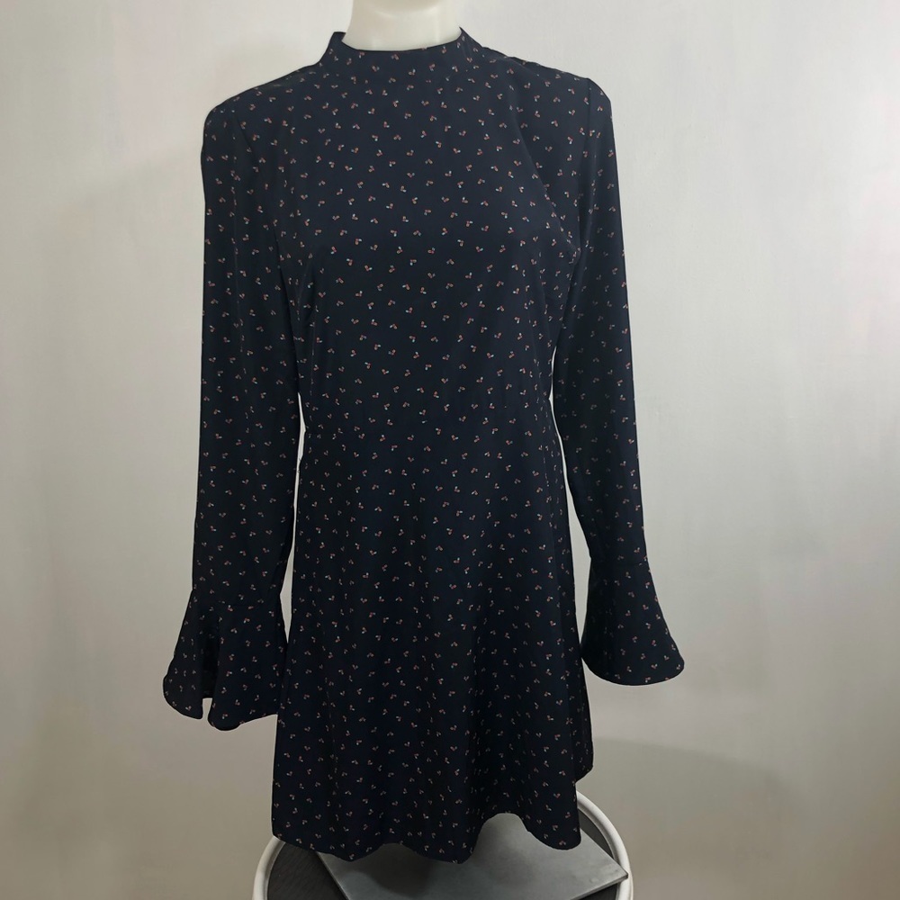 JOA Bell Sleeve Open Back Dress